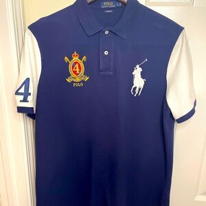 Polo by Ralph Lauren Blue Polo Shirt with Embroidered Logo
